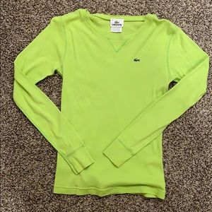 Like new lime green Lacoste